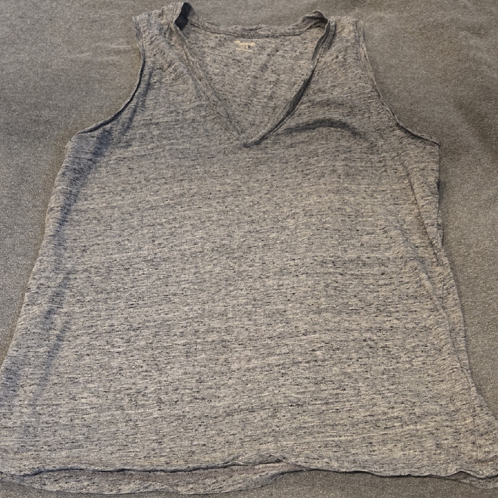 Madewell Gray Sleeveless Tank Top